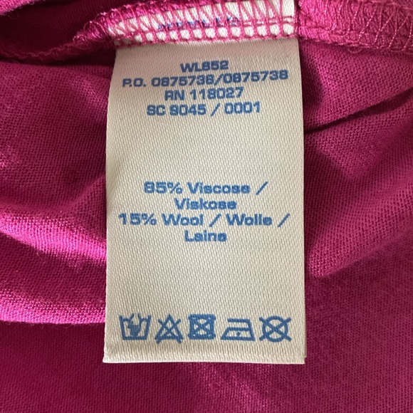 NWT Boden Long Sleeve Embellished Tee Shirt in Mulberry - Size 10 - Picture 9 of 10